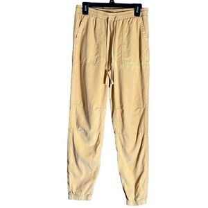 Hello Nite Yellow Corduroy Jogger Lounge Pants Size Small 📦